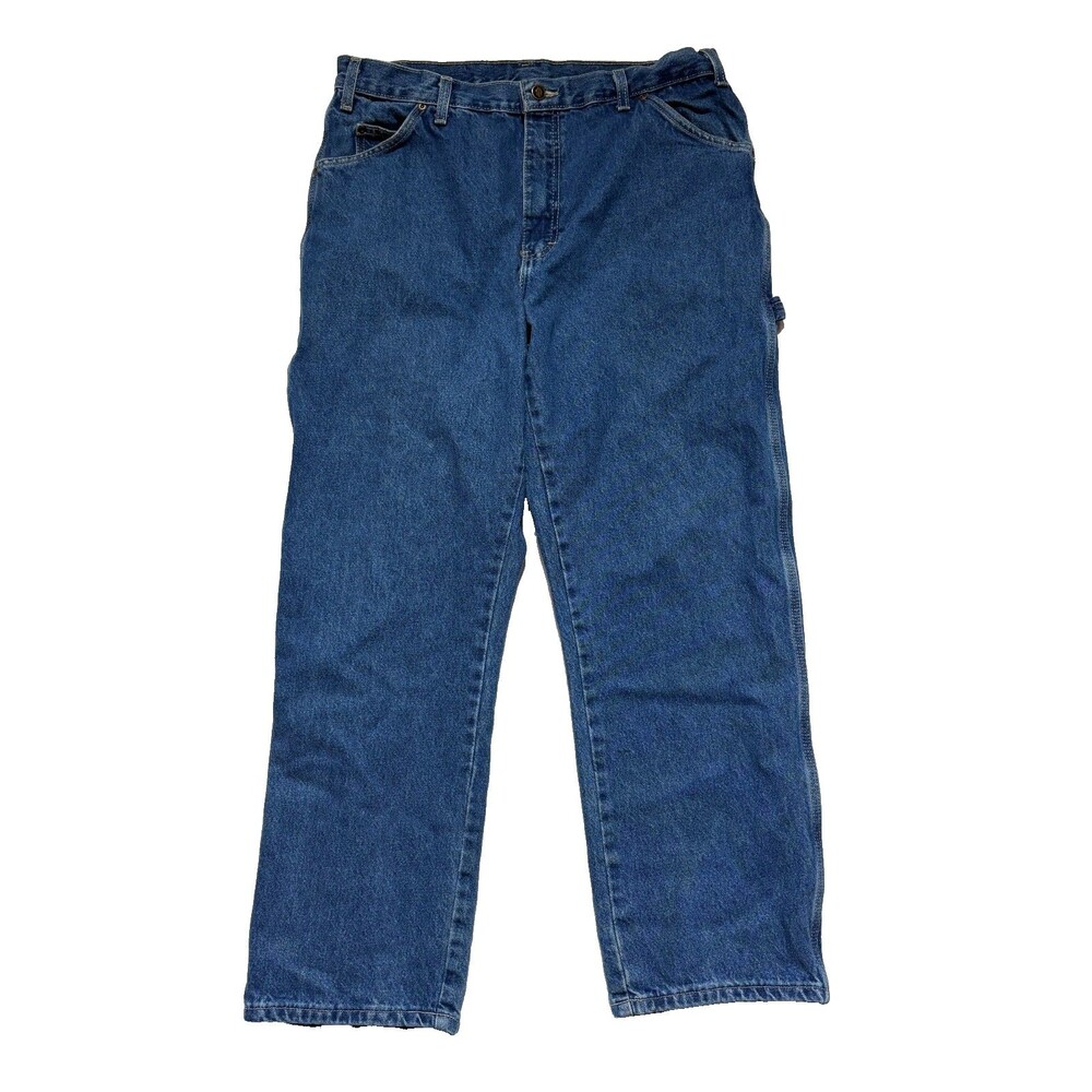 Dickies Carpenter Jeans Mens 36x30 Blue Denim Workwear Baggy Skater Pants